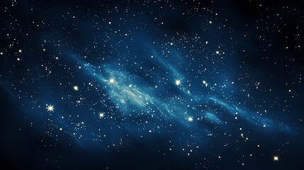 Dark blue night sky stars background