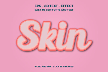 Skin 3D Text Effect.