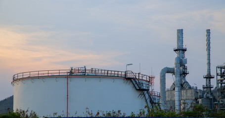 Oil and Gas Industrial zone,The equipment of oil refining,Close-up of industrial pipelines of an...