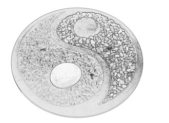 Symbole yin yang 