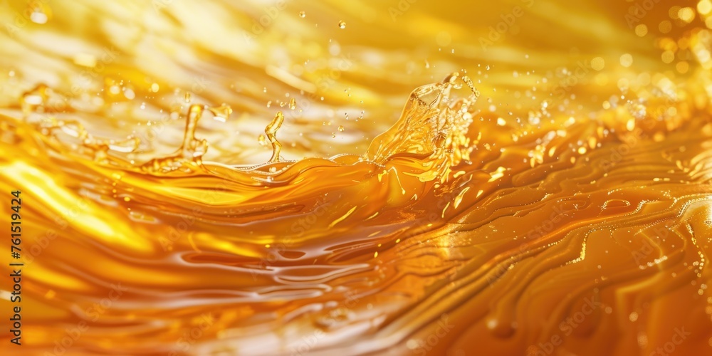 Poster Close up view of a liquid wave, perfect for design projects
