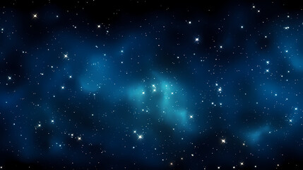 Fototapeta premium Stars fall in the dark blue night sky