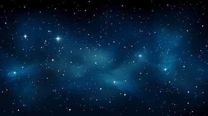 Fototapeta premium Stars fall in the dark blue night sky