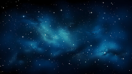 Stars fall in the dark blue night sky