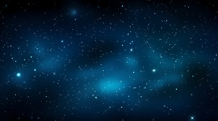 Stars fall in the dark blue night sky