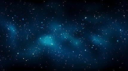 Fototapeta premium Stars fall in the dark blue night sky