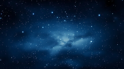 Obraz na płótnie Canvas Stars fall in the dark blue night sky