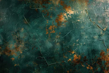 Fotobehang Detailed view of rusted metal surface, suitable for industrial backgrounds © Fotograf