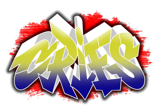 cries word oldschool letter serif legible graffiti 3d 2d handstyle stylewriting lettering street urban vandalism art