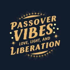 Photo sur Plexiglas Typographie positive Passover day lettering. Passover day t-shirt template design. Passover day typography