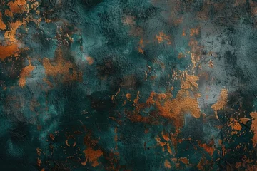 Foto op Canvas Detailed shot of a rusted metal surface, ideal for industrial backgrounds © Fotograf