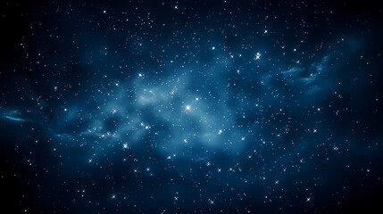 Fototapeta premium Stars fall in the dark blue night sky