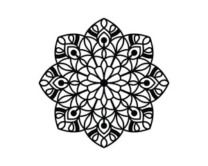mandala design for coloring book, ethnic mandala art