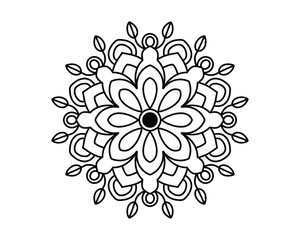 mandala design for coloring book, ethnic mandala art