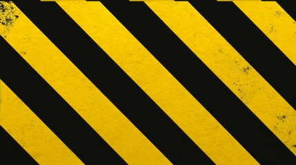 A background featuring black and yellow stripes with a grungy effect. The stripes are prominently displayed