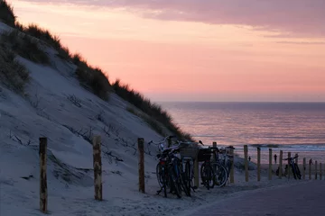 Foto auf Alu-Dibond Autumn Sunset, The Netherlands, North Sea © 8H