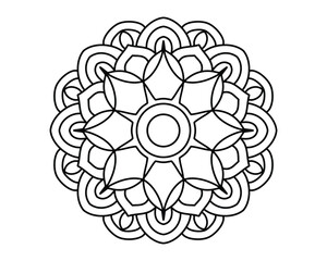 mandala design for coloring book, vector mandala, oriental