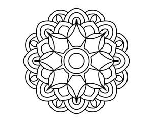 mandala design for coloring book, vector mandala, oriental