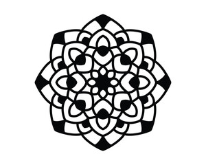 mandala design for wall art, coloring page and tattoo