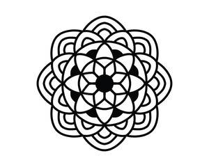 simple and beautiful mandala design for tattoo and henna design