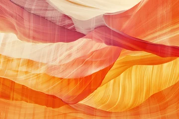 Poster Surreal abstract colorful landscape inspired by Grand Canyon. rock formations. Abstract colorful background image. Created with Generative AI technology © Artem