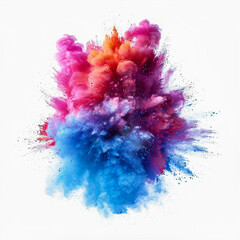 Illustration of a colorful explosion for Happy Holly. Generative AI