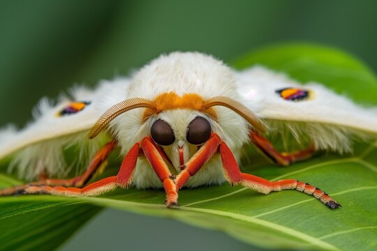 Silk cocoon the commercially bred caterpillar of the domesticated silkworm moth, The domestic silk moth Bombyx mori
