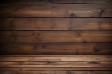 Vintage Rustic Wooden Wall Texture on Dark Wood Background