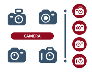 Camera Icons. Digital Camera, Camera Lens, Photography, DSLR Icon
