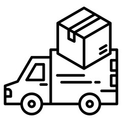 Delivery Truck Icon For Design Elements