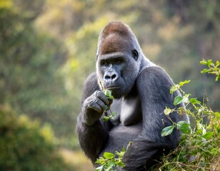 Obraz premium 무서운 고릴라