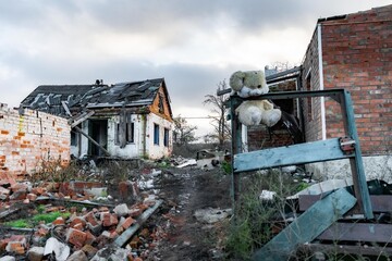 Destroyed building