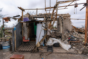Destroyed building