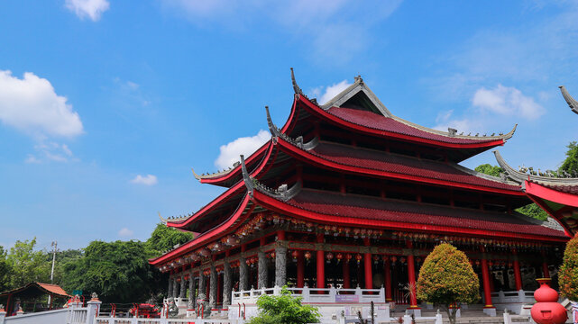 Semarang, 4 March 2023 - Sam Poo Kong temple in Semarang on central Java in Indonesia. Klenteng Sam Poo Kong, top tourist destination in Semarang Indonesia