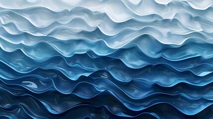 Abstract Blue Waves Texture - obrazy, fototapety, plakaty