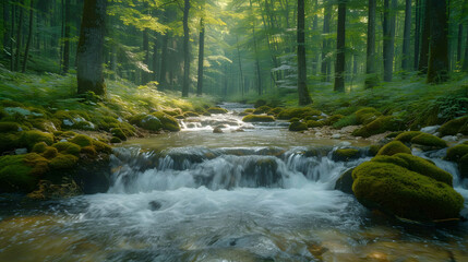 Waterfall Krkonose - Czech republic