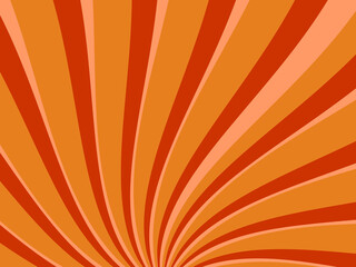 Swirl radial pattern retro background.