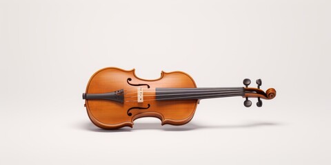 violin on white background Generative AI