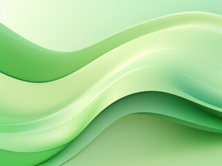 Artistic lines set on a verdant green background. AI Generation.