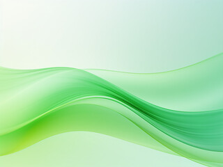 Vibrant green backdrop with intriguing curves. AI Generation.
