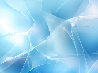 Intricate patterns on a stunning Fractals blue background. AI Generation.