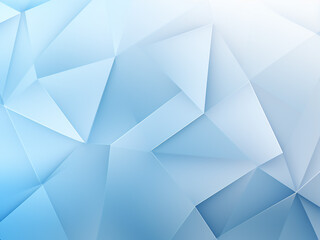 Fototapeta premium Geometric wonders on a serene blue background. AI Generation.