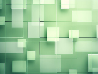 Obraz premium Minimalist green background with geometry. AI Generation.