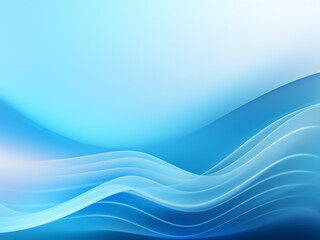 Geometric patterns on a calming blue background. AI Generation.