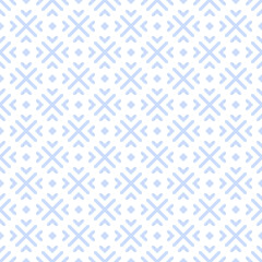 Abstract Seamless Geometric Light Blue Pattern. - 761558623