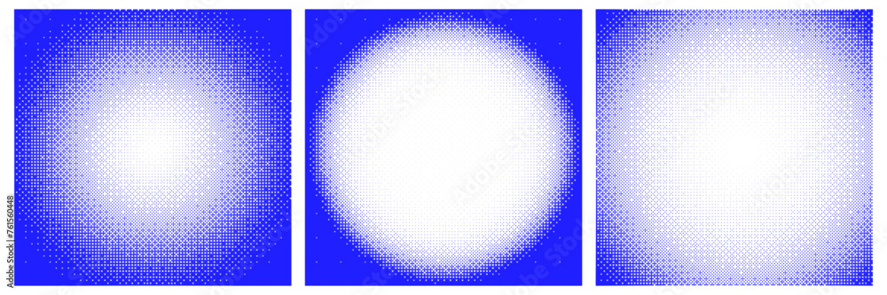 Poster bitmap square backgrounds with vignette effect. futuristic retro design in y2k style.