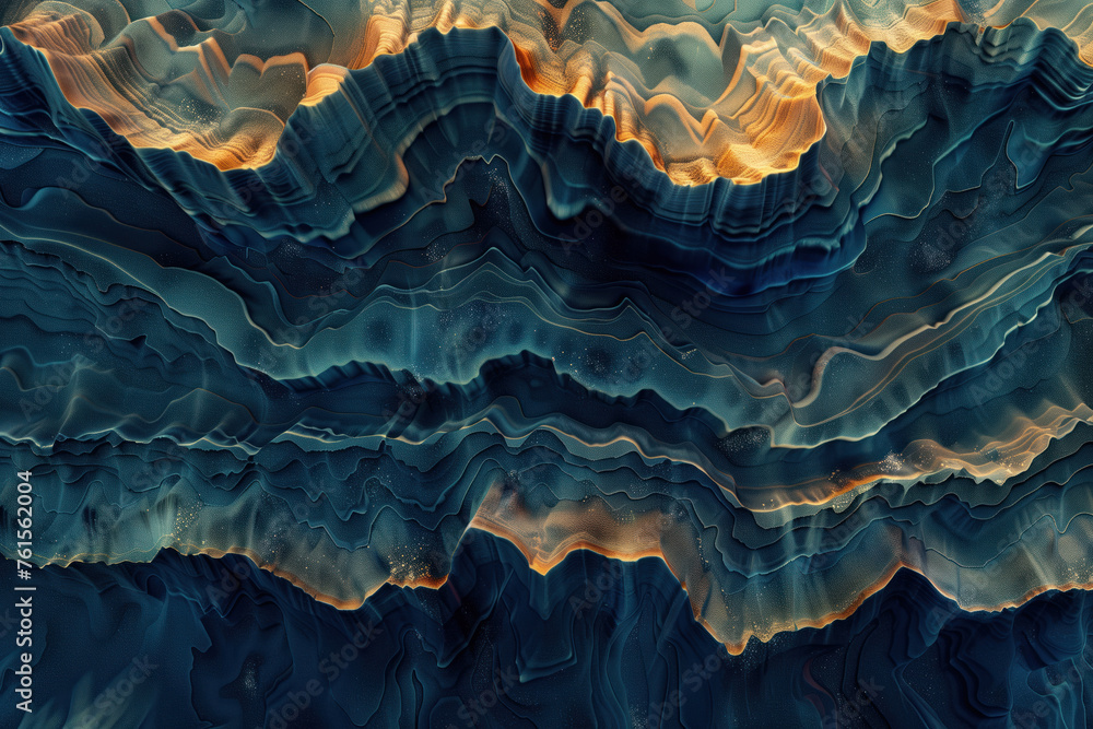 Poster surreal colorful landscape inspired by grand canyon. rock texture, rock formations. abstract colorfu