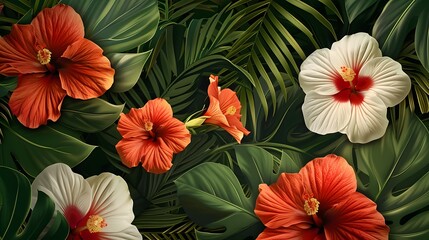 Hibiscus. Summer Wallpaper
