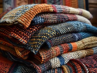blankets that mimic the embrace of a loved one through warmth, weight, and texture. These blankets provide comfort and a sense of presence, woven with care and the intention to soothe.