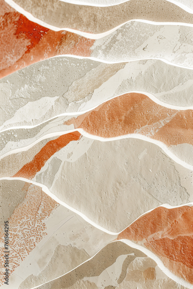 Poster surreal colorful landscape inspired by grand canyon. rock texture, rock formations. abstract colorfu